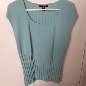Beautiful light blue cashmere sleeveless sweater